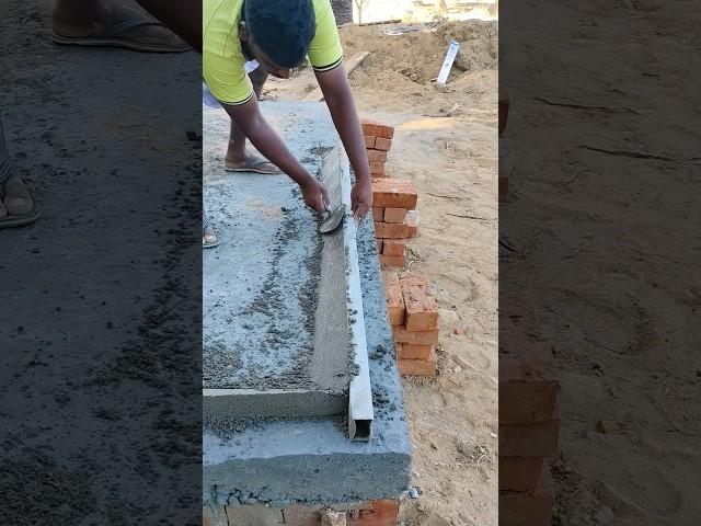 Concrete waterproof plastering  #shorts #shortsfeed #concrete#plaster #construction #masonrywork