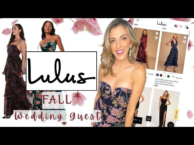 The Must-Have Fall Wedding Guest Fashion: LULUS Try On Haul