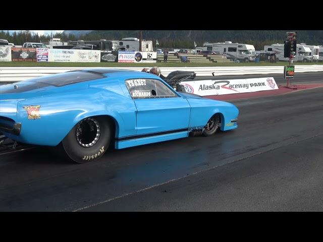 Chris Richards Ford Pro Mod runs 208 mph at Alaska Raceway Park on Labor Day 2021