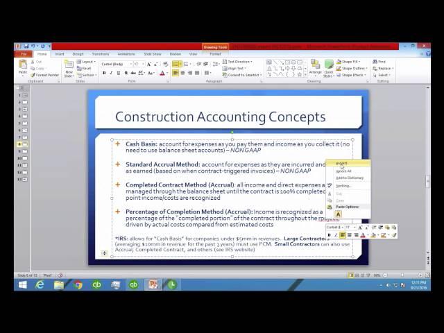 QuickBooks Desktop/Enterprise for Construction & Contractors