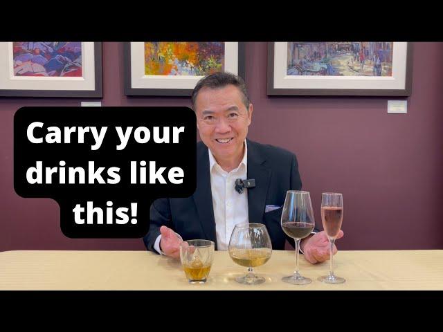 Carry your drinks like this! | APWASI | Wine and Dine Etiquette | Dr. Clinton Lee