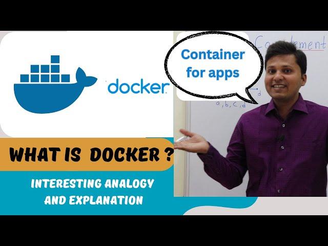 What is Docker (container) ? Easiest explanation with interesting analogy #techdiscussion