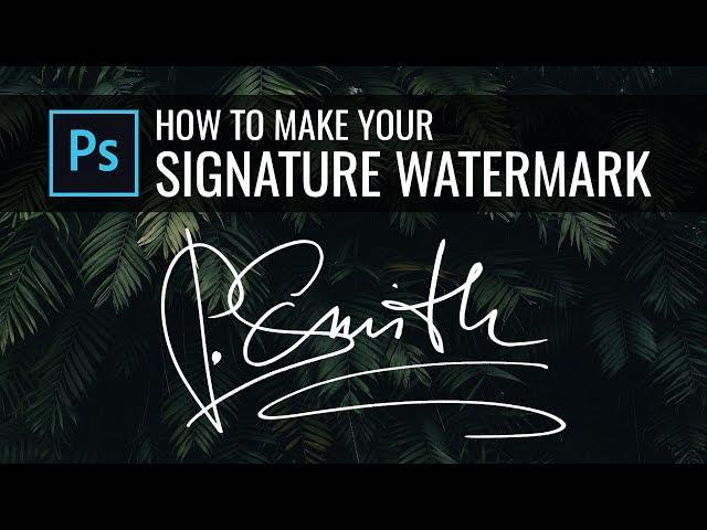 How to make a Signature Logo Watermark in Photoshop