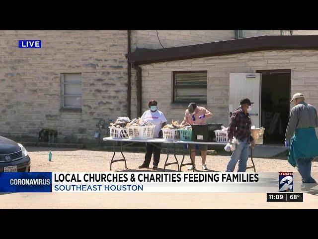 Local churches and charities feeding families