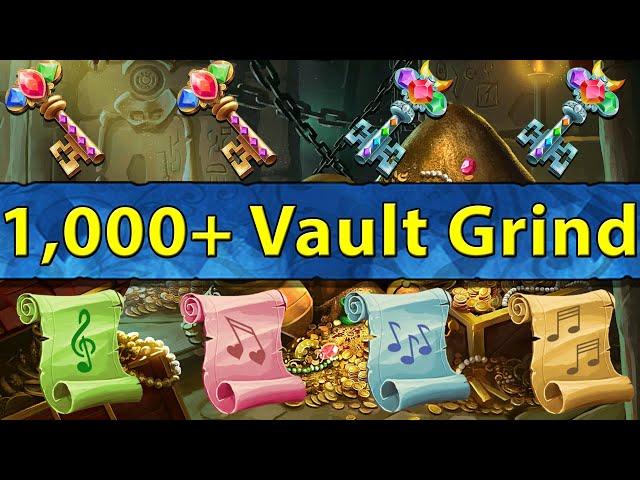 Gems of War: 7 Year Channel Anniversary Today! 0 to 1,000 Vault Key Grind Completion