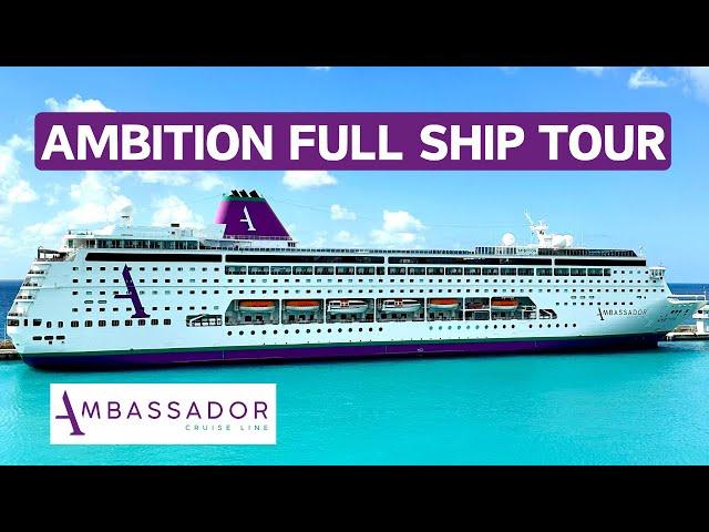 Ambassador Cruise Line - Ambition Full Ship Tour