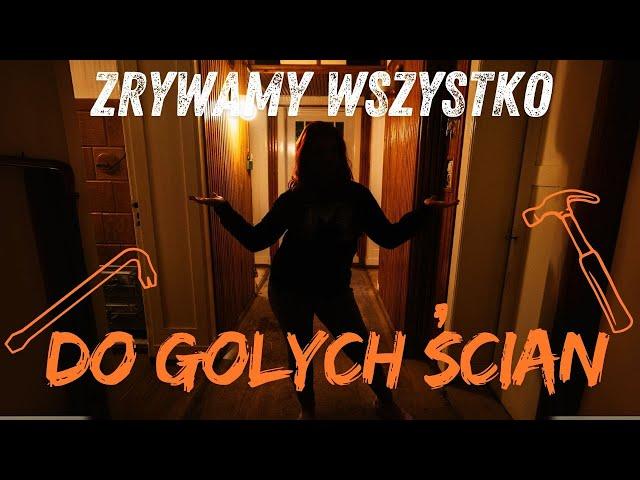 Remont pełną parą! Wszystko do gołych ścian!