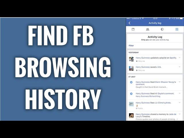 Where To Find Your Browsing History On Facebook App