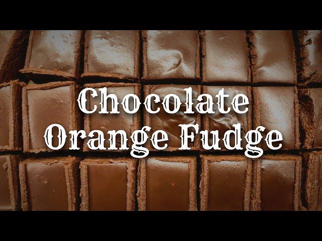 Vegan Chocolate Orange Fudge