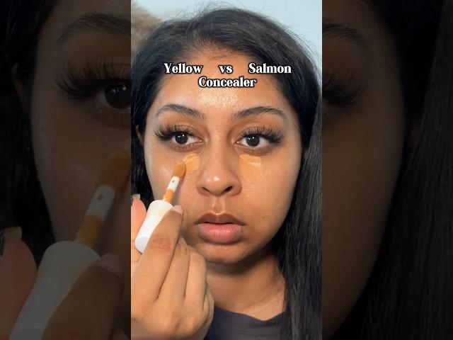 YELLOW VS SALMON CONCEALER #makeup