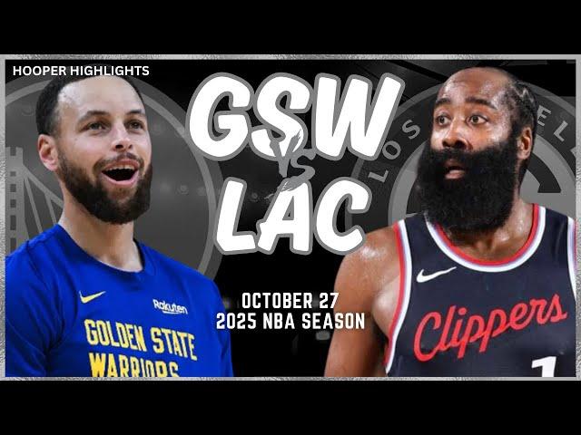 Golden State Warriors vs LA Clippers Full Game Highlights | Oct 27 | 2025 NBA Season