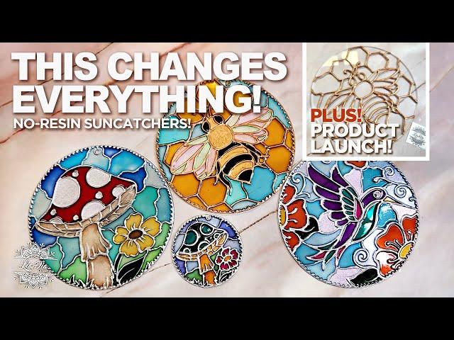 GAME CHANGER!  NO RESIN Suncatchers! + 3 Paint Options for Next Level DIY Art