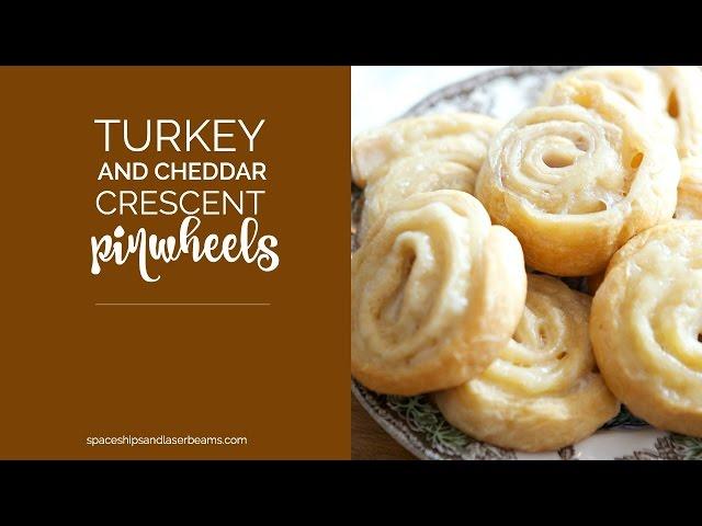 Turkey and Cheddar Crescent Pinwheels