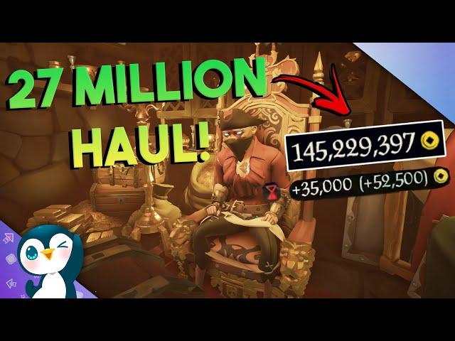 We earned 27 MILLION GOLD from COMMUNITY DAY! [Sea Of Thieves]