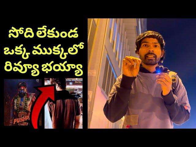 Pushpa 2 movie public Talk Telugu | premier show | Pushpa 2 Movie Review