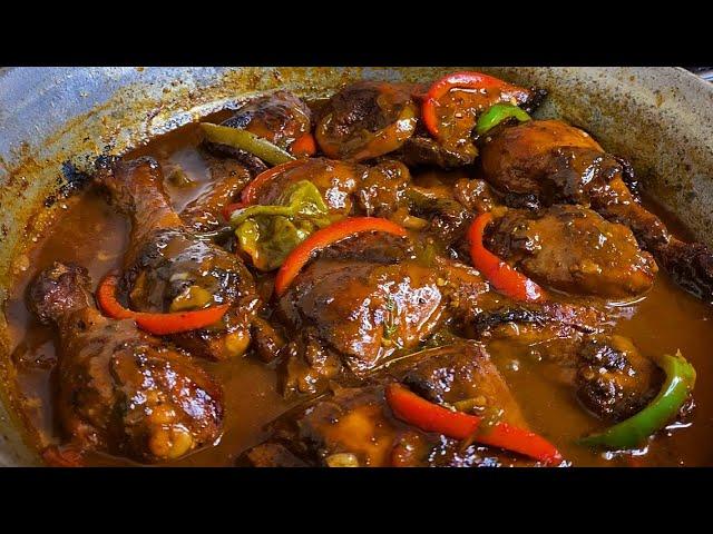 Brown Stewed Chicken (Jamaican Style)