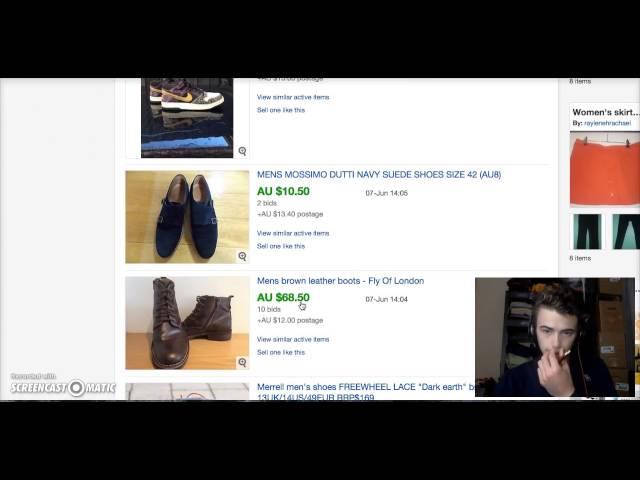 Researching eBay Sold Listing - Men's Shoes - Codey Orgill