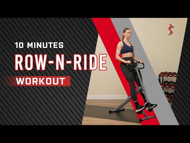 10 Min Non - Speaking ROW N RIDE Workout - Glute Focused