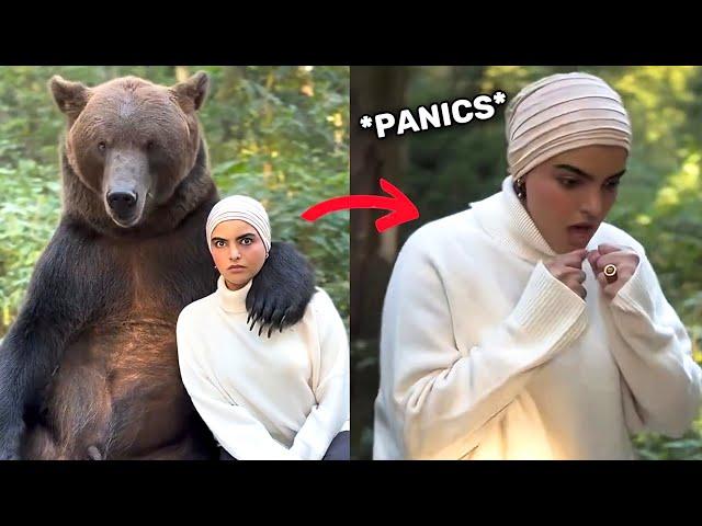 Woman Chooses The Bear Then INSTANTLY Begs Man For Help