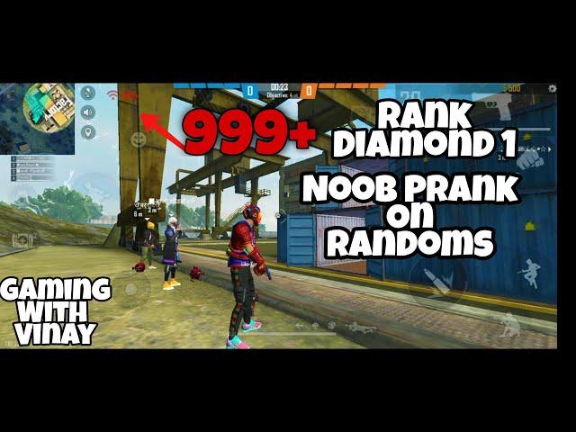 Free Fire 999+ Noob Prank On Randoms CSR || #Gaming #With #Vinay
