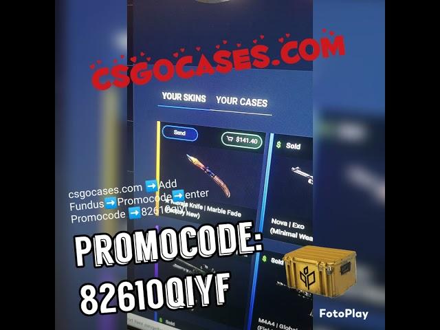 Free csgocases.com Fundus, Free Promocode