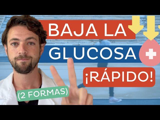 Las 2 FORMAS de BAJAR la GLUCOSA RÁPIDO 🩸 (que no son pastillas o insulina)