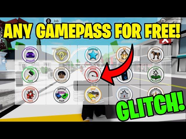 *GLITCH* HOW TO GET ANY GAMEPASS FOR FREE IN BROOKHAVEN! (2024,2025)