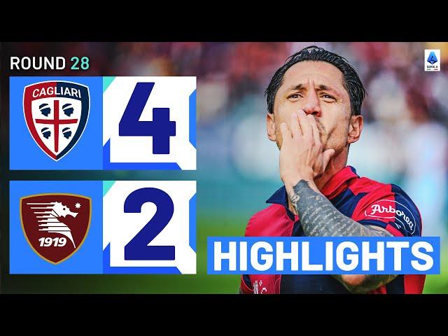 CAGLIARI-SALERNITANA 4-2 | HIGHLIGHTS | Cagliari triumph in gol fest | Serie A 2023/24