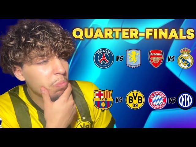 My Champions League Quarter Finals Predictions!