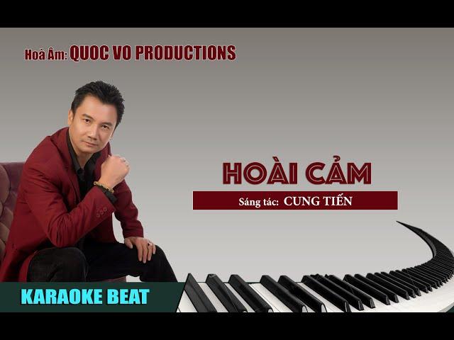 HOÀI CẢM [KARAOKE BEAT NAM] | QUOC VO HOÀ ÂM