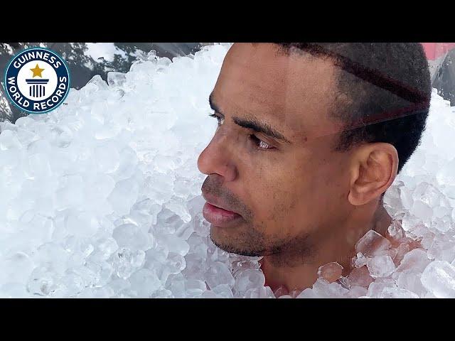 How Long Can This Man Stay Surrounded By Ice? - Guinness World Records