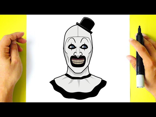 Como DESENHAR o PALHAÇO ART - Como DIBUJAR al PAYASO ART - Terrifier