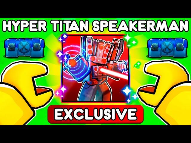 How to Unlock HYPER SPEAKERMAN In TOILET TOWER DEFENSE