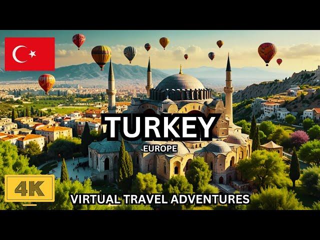 Turkey 4K Adventure With Calming Music Hot Air Ballooning Over Cappadocia's Breathtaking Landscapes