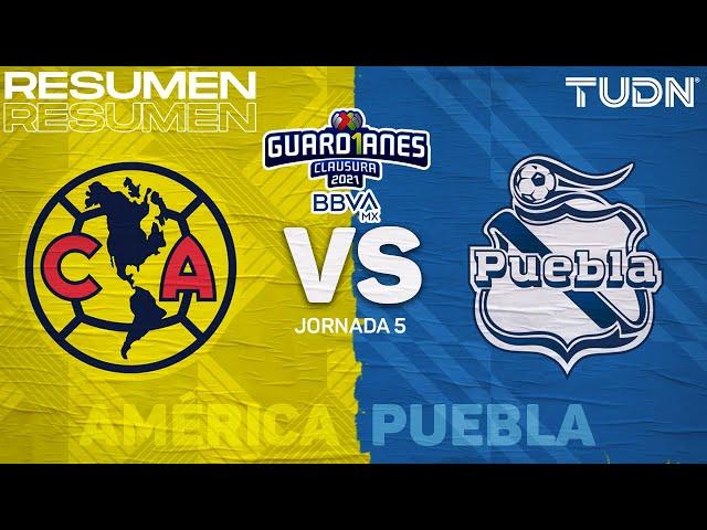 Resumen y goles | América vs Puebla | Torneo Guard1anes 2021 BBVA MX J5 | TUDN