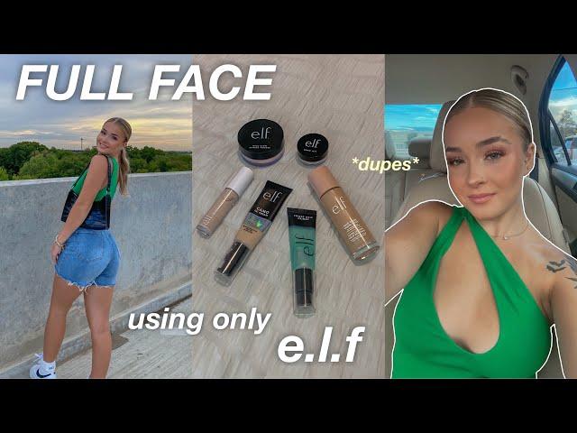 Full Face Trying E.L.F. Makeup Dupes *hit or miss?*