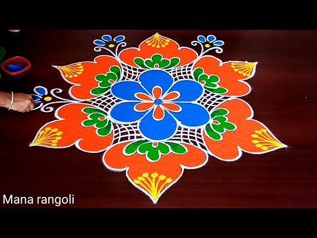 Sankranthi muggulu designs 3dots/Sankranthi chukkala muggulu/Sankranthi special rangoli designs 2022