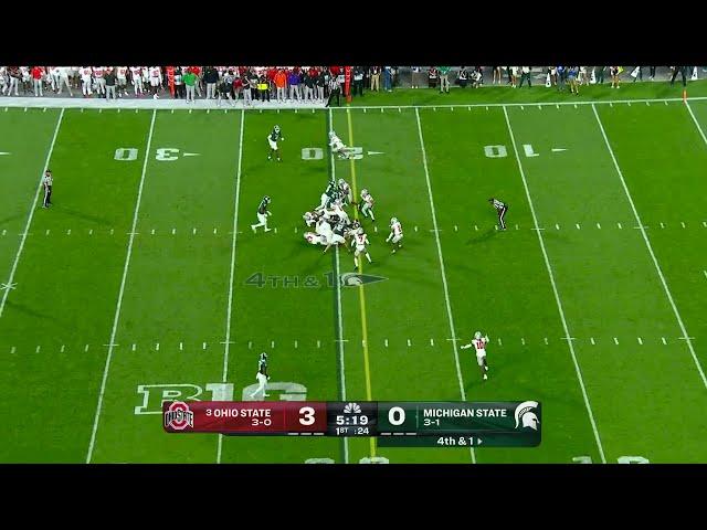 Ohio State Stuffs Michigan State on 4th Down | Ohio State Football | 09/28/2024