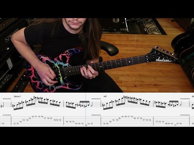 Brandon Ellis - Harmonic Minor Scale Arpeggio Exercise (Screen tab)