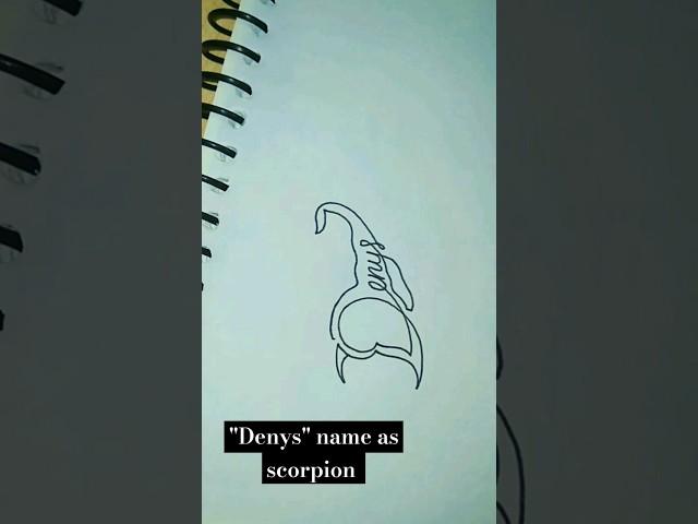 comment and subscribe for yours #signature #autographs #scorpion #design #shorts #denys #yt #usa #uk