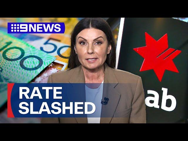 NAB slashes lowest variable home loan rate | 9 News Australia