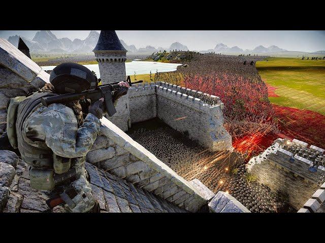 7.700 Modern Soldiers Defend Fortress From 1 Million Zombies - UEBS 2