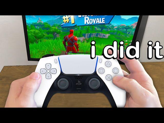 I used ALL PLAYSTATION Controllers and WON in Fortnite...