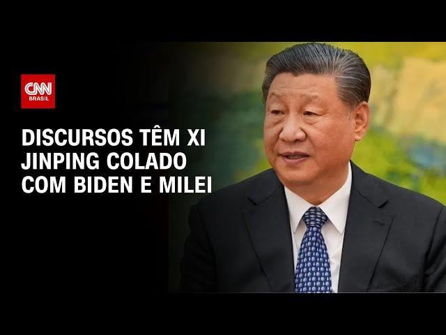 Discursos têm Xi Jinping colado com Biden e Milei | LIVE CNN