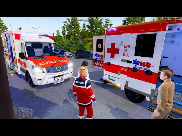 Emergency Call 112 - Italian Ambulances Responding! 4K