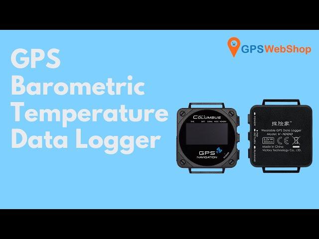 GPS location, Barometric Pressure, Altitude, Speed & Temperature Data Logger (Columbus V-1000)