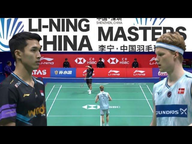 Jonatan Christie (INA) VS Anders Antonsen (DEN) | Finals Li Ning China Masters Badminton 2024