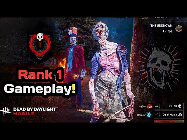 21 Minutes Of Rank 1 Unknown Destroying Survivors! | Dbd Mobile