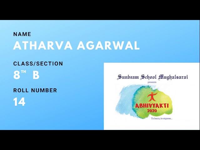 SAVE PLANTS SONG...SONG PRESENTATION by Atharva Agarwal