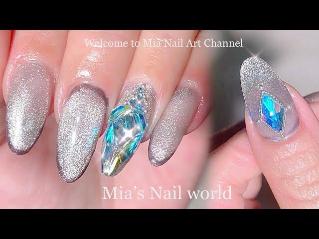 日常百搭風格美甲｜簡約氣質款美甲貓眼美甲｜開箱美甲刷具｜Nail Manicure｜光療美甲教學｜美甲彩繪｜經驗分享｜貓眼｜簡約美甲｜네일｜Nail Art｜Nails｜ASMR